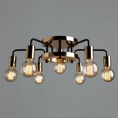 Потолочная люстра Arte Lamp GELO A6001PL-7BK купить по низкой цене