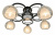 Потолочная люстра Arte Lamp GINEVRA A1604PL-5BK купить по низкой цене
