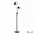 Торшер для чтения Ideal Lux POLLY PT2 NERO
