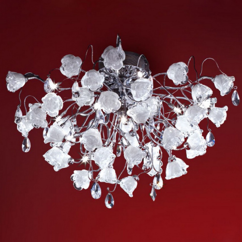 Потолочная люстра ELETTO Rosa Bianco EL325C15.1 купить по низкой цене