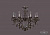 Подвесная люстра Bohemia Ivele 1702/8/250/B/NB/K731