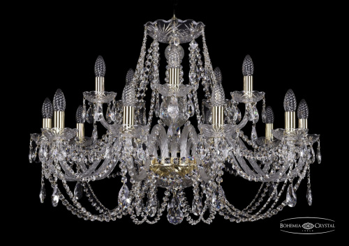 Подвесная люстра Bohemia Ivele 1406/10+5/300/G купить по низкой цене