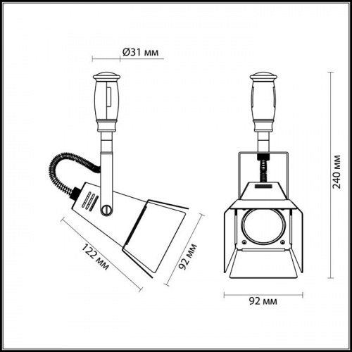 Подвесной светильник Odeon Light TECHNO PRO 3631/1