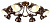 Потолочная люстра Arte Lamp MARTIN A5216PL-8BR