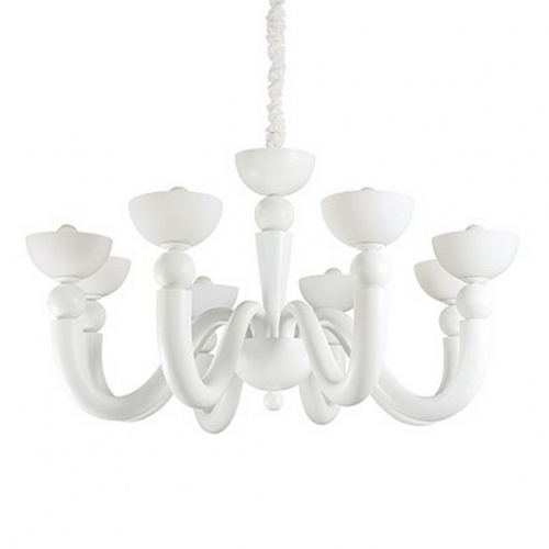 Подвесная люстра Ideal Lux BON BON SP8 BIANCO купить по низкой цене