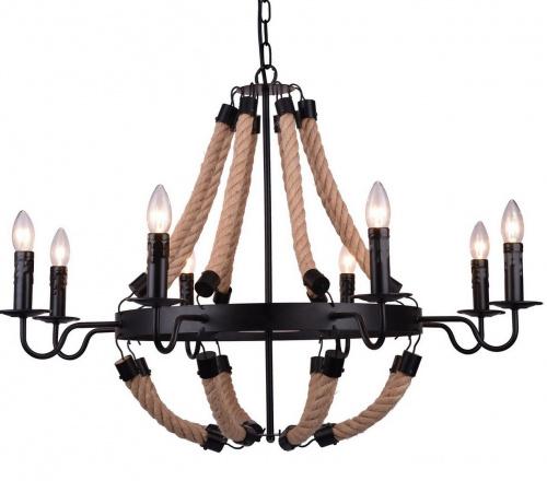 Подвесная люстра Arte Lamp MARSIGLIA A8956LM-8BK купить по низкой цене