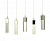 Люстра подвесная Kink Light Аква 08510-5AS(4000K)