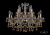 Подвесная люстра Bohemia Ivele 1410/8+4/195/Pa/V1003