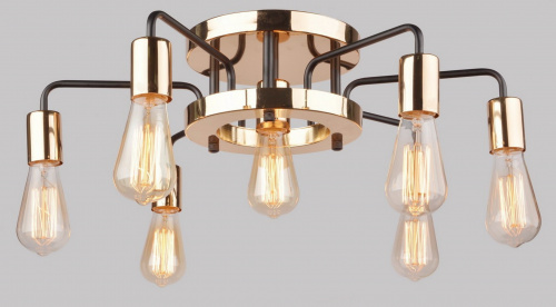 Потолочная люстра Arte Lamp GELO A6001PL-7BK купить по низкой цене