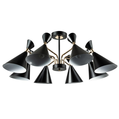 Потолочная люстра Arte Lamp Wellington A2711PL-8BK купить по низкой цене