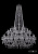 Подвесная люстра Bohemia Ivele 1403/24+12+6/460/h-177/2d/Ni