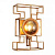 Бра Crystal Lux CUENTO CUENTO AP1 GOLD
