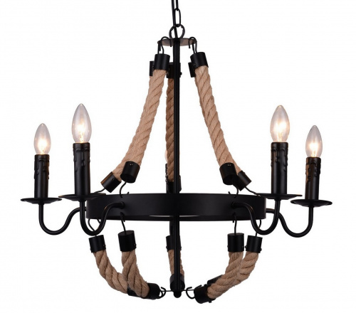 Подвесная люстра Arte Lamp MARSIGLIA A8956LM-5BK купить по низкой цене