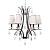 Подвесная люстра Lumina Deco Glamour LDP 66247-6 WT+CHR