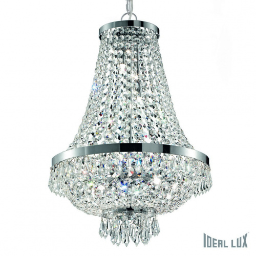 Подвесная люстра Ideal Lux CAESAR SP9 CROMO купить по низкой цене
