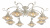 Потолочная люстра Arte Lamp GRAZIOSO A4577PL-8WG купить по низкой цене