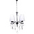 Подвесная люстра Lumina Deco Alessia LDP 1726-4 CHR