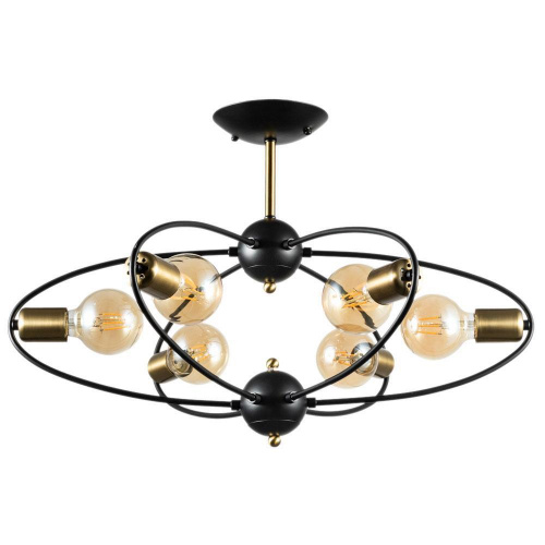 Потолочная люстра Arte Lamp Glasgow A1963PL-6BK купить по низкой цене