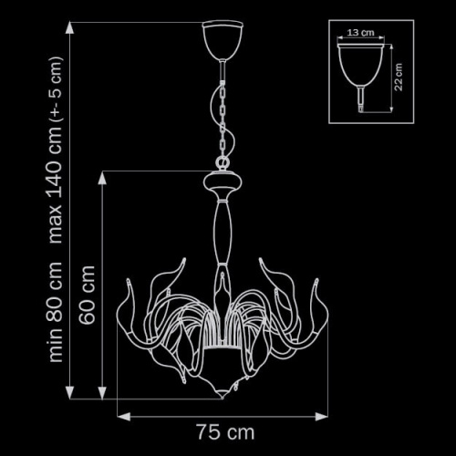 Подвесная люстра Lightstar CIGNO COLLO 751127 купить по низкой цене