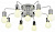 Потолочная люстра Arte Lamp GELO A6001PL-9WH