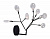 Бра Crystal Lux EVITA EVITA AP9 BLACK/TRANSPARENT